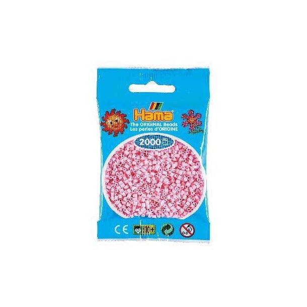 Hamaperler - Mini - 2000 stk - Pastel Rosa