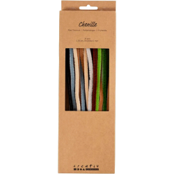 Chenille - 30 cm - Natur - 25 stk