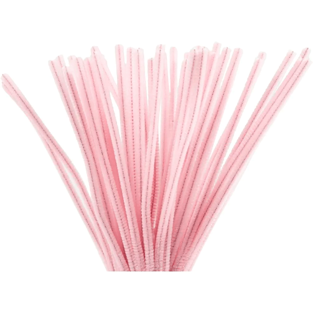 Chenille - 30 cm - Rosa - 50 stk