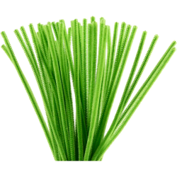 Chenille - 30 cm - Lvgrn - 50 stk