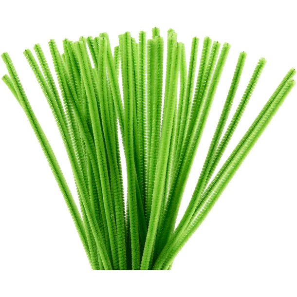 Chenille - 30 cm - Lvgrn - 50 stk