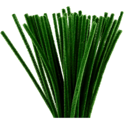 Chenille - 30 cm - Grangrn - 50 stk