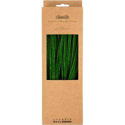 Chenille - 30 cm - Grangrn - 50 stk