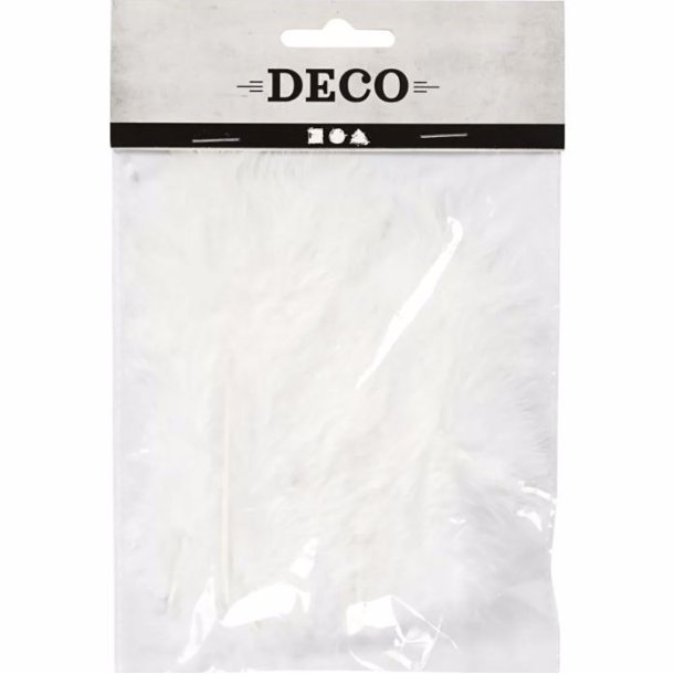Dun / Fjer - Hvid - 15 stk