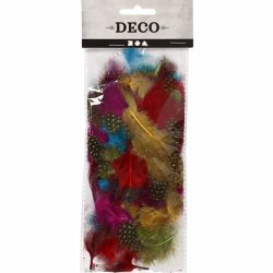 Perlehnsfjer - Assorteret farver