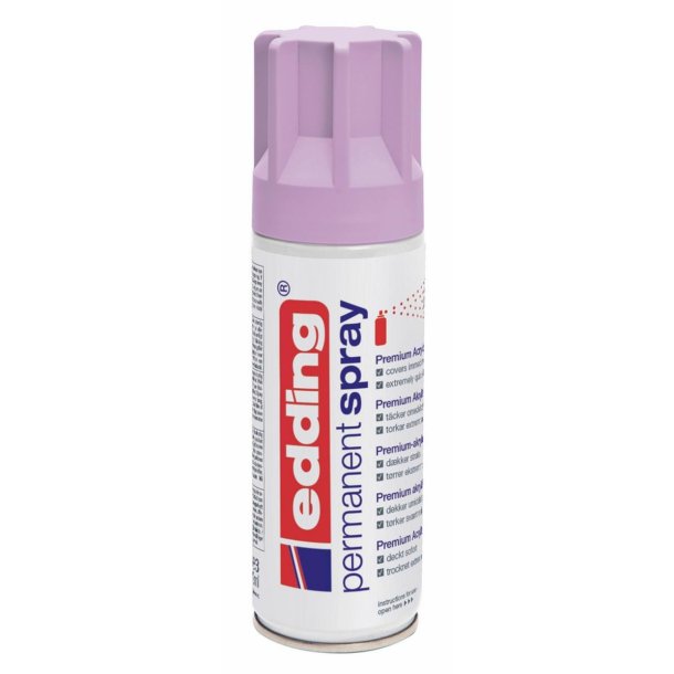 Edding Permanent Spary - Lys lavendel -Mat -117211