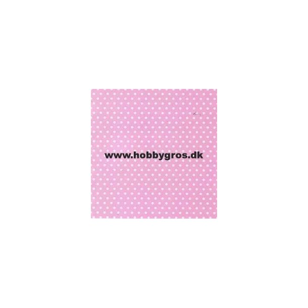Karton med prikker-  rosa/hvid