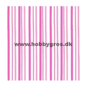 Karton med tonede striber, 14x28 cm, pink