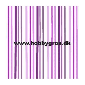 Karton med tonede striber, 14x28 cm, lilla