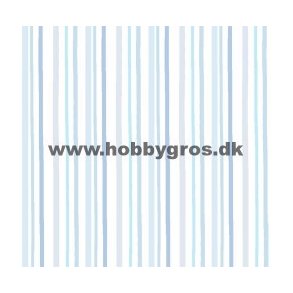 Karton med tonede striber 14x28 cm lys bl�