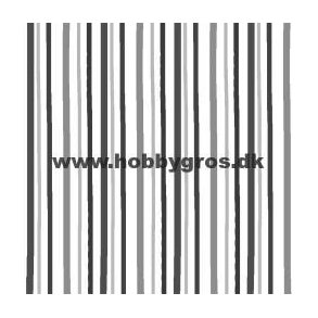 Karton med tonede striber, 14x28 cm, sort