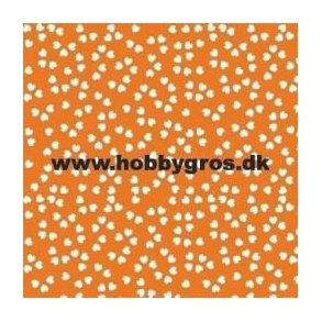 Karton med hjerter - Orange