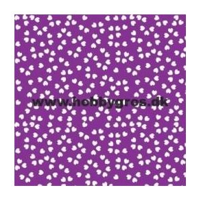 Karton med hjerter - Lilla