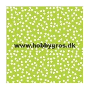 Karton med hjerter - Lysegr�n