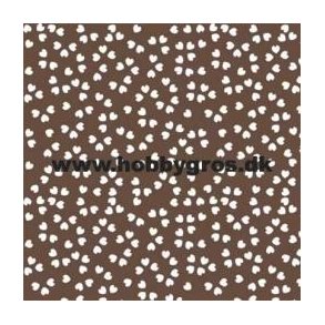 Karton med hjerter - Brun