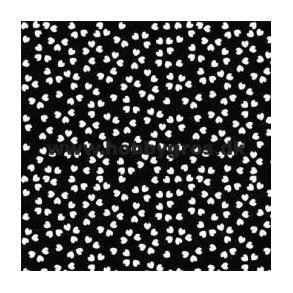 Karton med hjerter - Sort