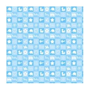 Karton med babymotiv - Bl�