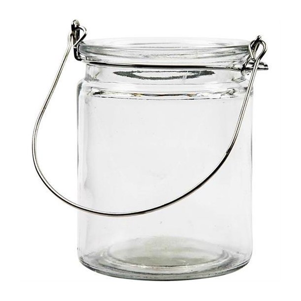 Glasartikler - Lanterne, H: 10 cm, diam. 7,6 cm - 55862
