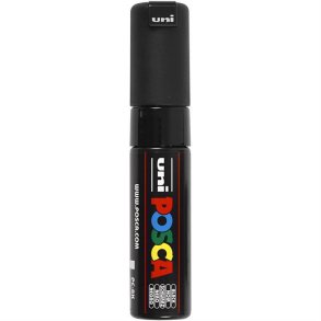 Posca Marker PC 8K Black, 8 mm spids