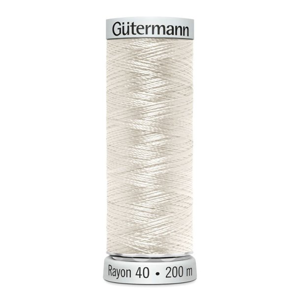 Gtermann - Maskinbroderitrd - Sulky Rayon - Viskose - 200 m - Hvid 1071