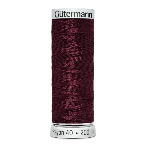 Gtermann - Maskinbroderitrd - Sulky Rayon - Viskose - 200 m - Aubergine 1189