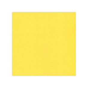Linnen - Karton med struktur - Kanariegul - 30x30