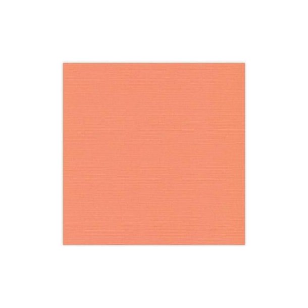 Linnen - Karton med struktur - Bld Orange - 30x30 - 582010