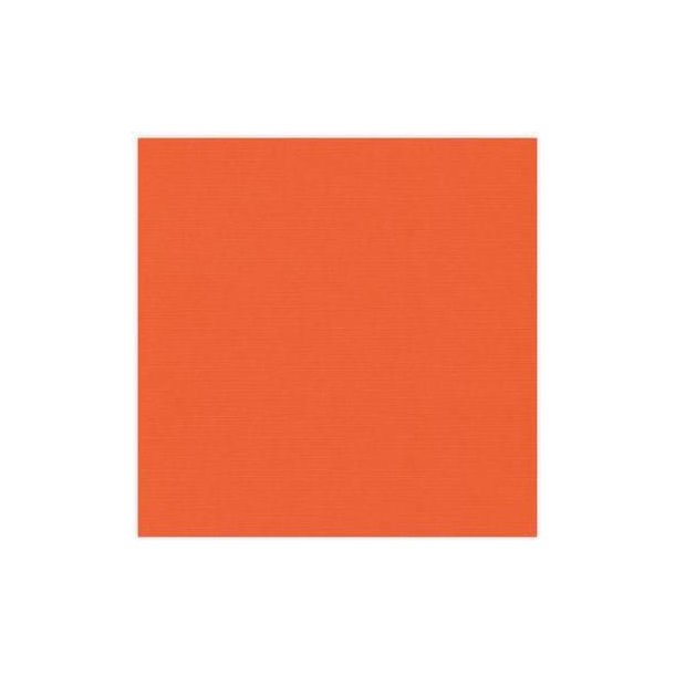 Linnen - Karton med struktur - Orange - 30x30 - 582011