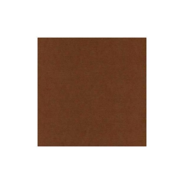 Linnen - Karton med struktur - Chokoladebrun - 30x30