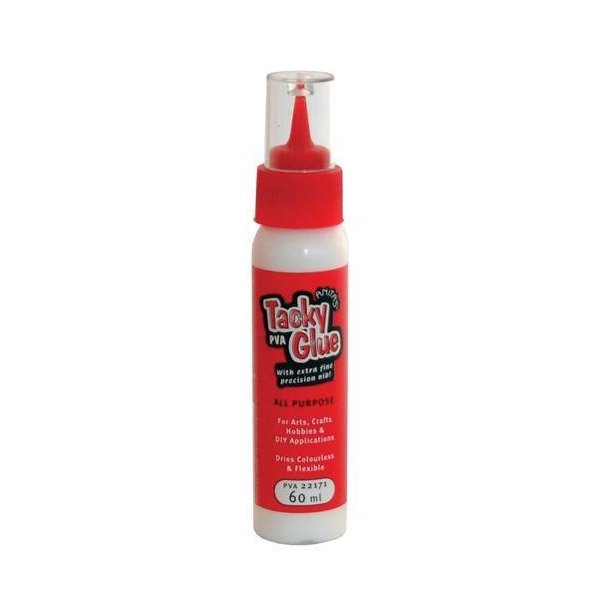 Tacky Glue - Hobbylim m. spids - 60ml - PVA22171