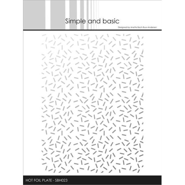 Simple and Basic - Hot Foil Plate / Folie Die - Confetti / Konfetti - SBH023