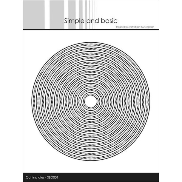 Simple and Basic - Die - Pierced Circles/Pierced Cirkler - SBD001