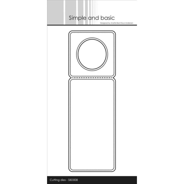 Simple and Basic - Die - Pierced Bottle tag/Flasketag - SBD008