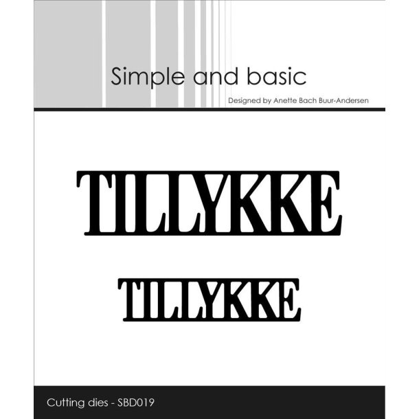 Simple and Basic - Die - Tillykke - SBD019