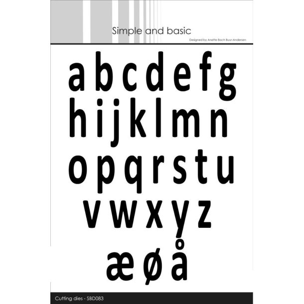 Simple and Basic - Die - Alphabet XXL - Sm bogstaver - SBD083