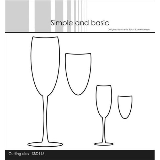 Simple and Basic - Die - Champagne Glasses / Champagne Glas - SBD116