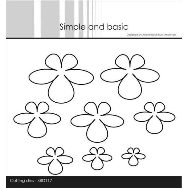 Simple and Basic - Die - Sweet Flowers / Blomster - SBD117