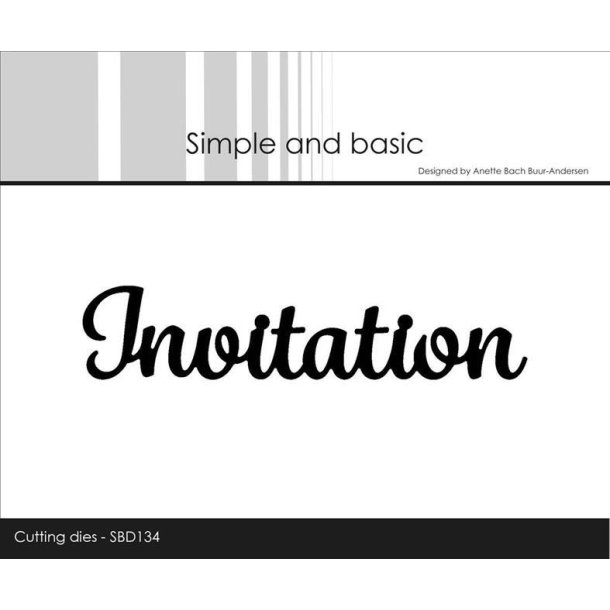Simple and Basic - Die - Invitation - SBD134