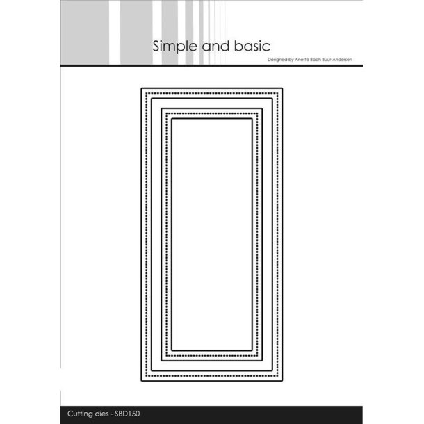 Simple and Basic - Die - Frames - Mini Slimcard - SBD150