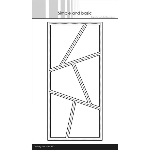 Simple and Basic - Die - Slimcard Wonky Windows / Skæve Vinduer - SBD157