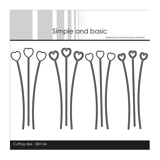Simple and Basic - Die - Decorative Heart Branches / Grene m. Hjerter - SBD164