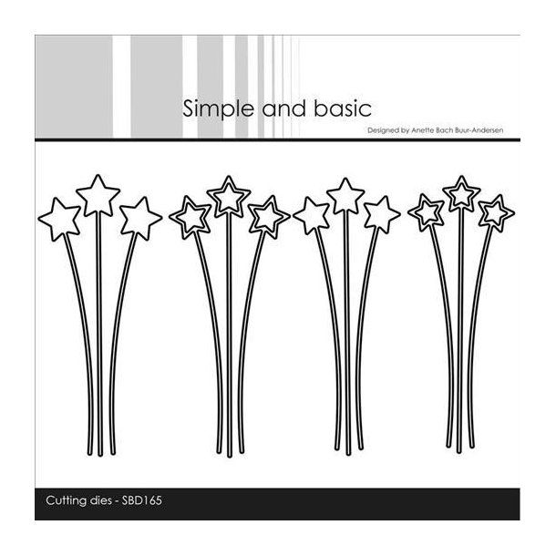 Simple and Basic - Die - Decorative Star Branches / Grene m. Stjerner - SBD165