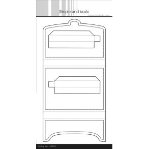 Simple and Basic - Die - Gaveske til A6 kort - SBD191