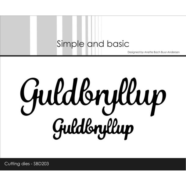 Simple and Basic - Die - Guldbryllup - SBD203