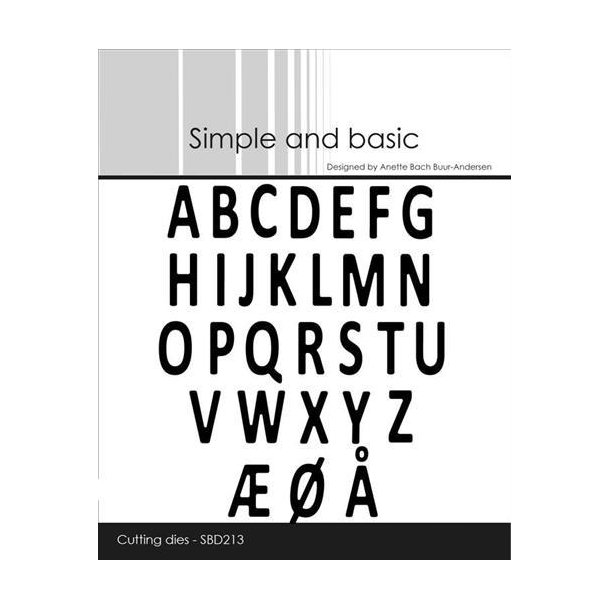 Simple and Basic - Die - Mini Alphabet / Mini Alfabet - SBD213