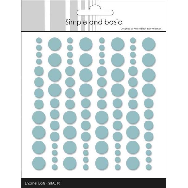 Simple and Basic - Enamel Dots - Mint - SBA010