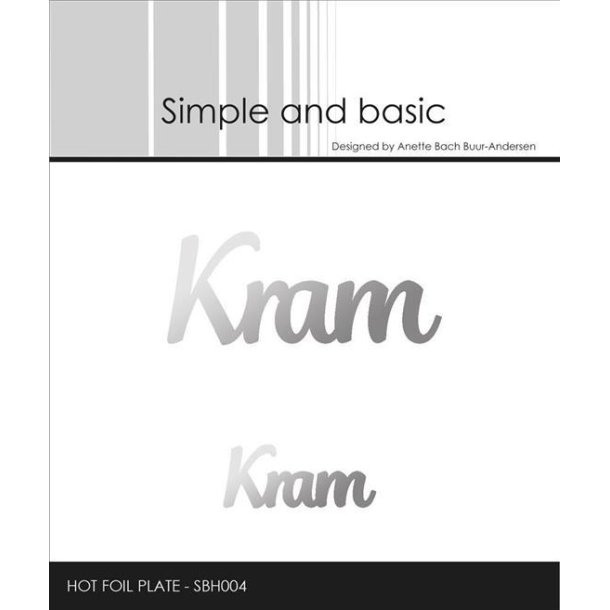 Simple and Basic - Hot Foil Plate / Folie Die - Kram - SBH004