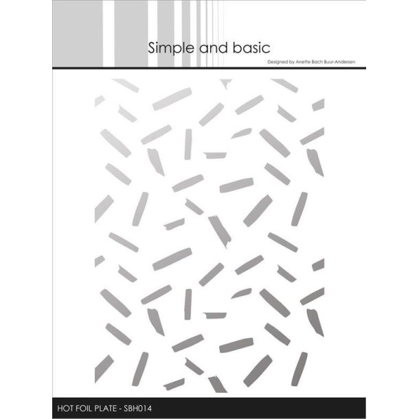 Simple and Basic - Hot Foil Plate / Folie Die - Konfetti - SBH014