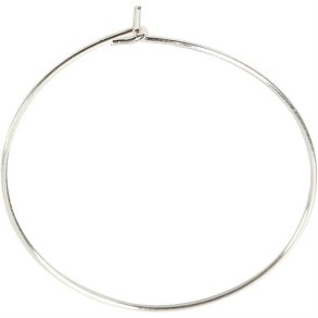 Creoler - 30 mm - Forslvet - 6 Stk