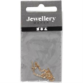 rering Med Kde - L: 70 mm - Forgyldt - 1 par